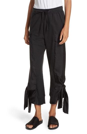 Women's Clu Side Tie Jogger Pants - Black