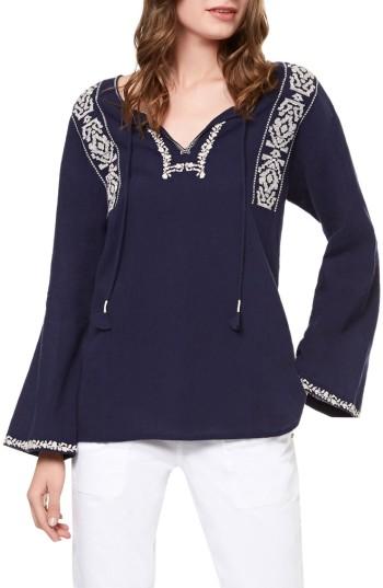 Women's Sanctuary Nova Embroidered Top - Blue