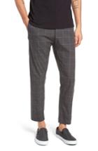 Men's Wings + Horns Windowpane Officer Slim Pants - Grey