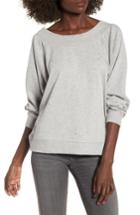 Women's Ten Sixty Sherman Embellished Off The Shoulder Sweatshirt - Grey