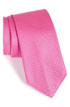 Men's Nordstrom Men's Shop 'nate' Solid Silk Tie, Size - Pink