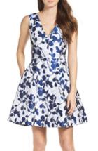 Women's Betsey Johnson Fit & Flare Dress - White