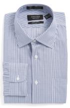 Men's Nordstrom Men's Shop Smartcare(tm) Traditional Fit Check Dress Shirt - 33 - Blue