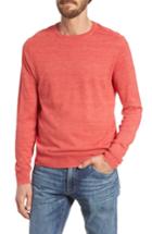 Men's J.crew Cotton Blend Crewneck Sweater, Size - Orange