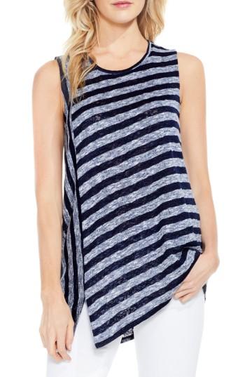 Women's Two By Vince Camuto Uneven Stripe Tank - Blue