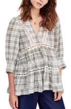 Women's Free People Time Out Lace Tunic - Ivory