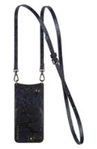 Bandolier Cynthia Snake Embossed Faux Leather Iphone 6/7/8 & 6/7/8 Crossbody Case - Blue