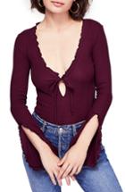 Women's Free People Fall For You Top - Burgundy