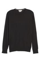 Men's Peter Millar Crown Soft Cotton & Silk Sweater - Black