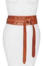 Women's Ada 'obi' Leather Wrap Belt