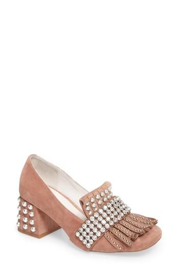Women's Jeffrey Campbell Bernice Embellished Pump M - Pink