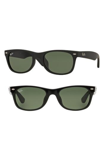Women's Ray-ban New Wayfarer Classic 58mm Sunglasses - Matte Black