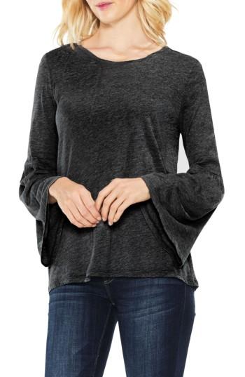 Women's Two By Vince Camuto Bell Sleeve Cotton & Modal Top - Grey