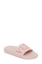 Women's Valentino Garavani Logo Slide Sandal Us / 39eu - Pink
