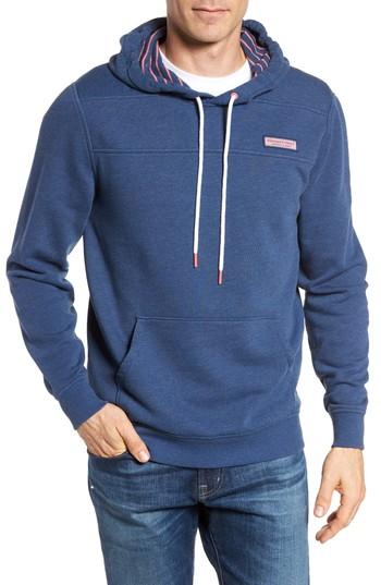Men's Vineyard Vines Washed Cotton Pullover Hoodie - Blue