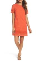 Women's Nsr Lace Shift Dress - Red