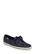 Women's Keds For Kate Spade New York Glitter Sneaker .5 M - Blue