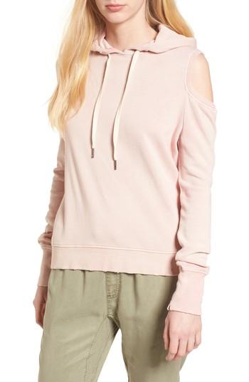 Women's Pam & Gela Cold Shoulder Hoodie - Pink