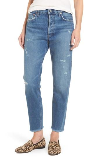 Women's Agolde Jamie High Rise Classic Jeans - Blue