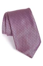 Men's Ermenegildo Zegna Floral Silk Tie, Size - Pink