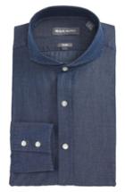 Men's Michael Bastian Trim Fit Micro Foulard Dress Shirt R - Blue