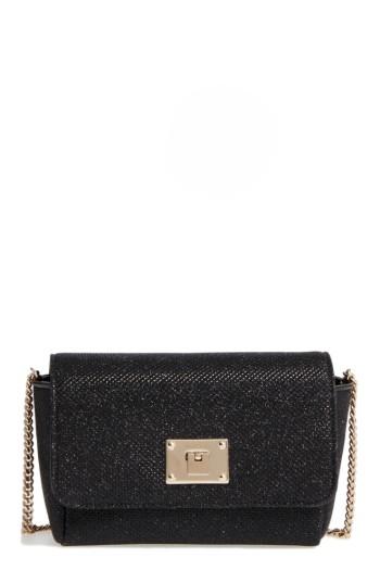 Jimmy Choo Ruby Lame Glitter Clutch - Black