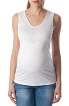 Women's Pietro Brunelli 'tea' Maternity Tank - White