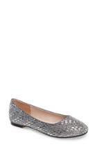 Women's Lauren Lorraine Brenda Crystal Embellished Ballet Flat .5 M - Grey