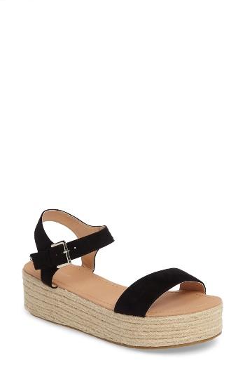 Women's Topshop Dream Platform Espadrille Sandal .5us / 36eu - Black