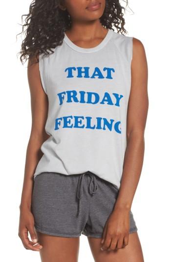 Women's Junk Food That Friday Feeling Tank - Grey