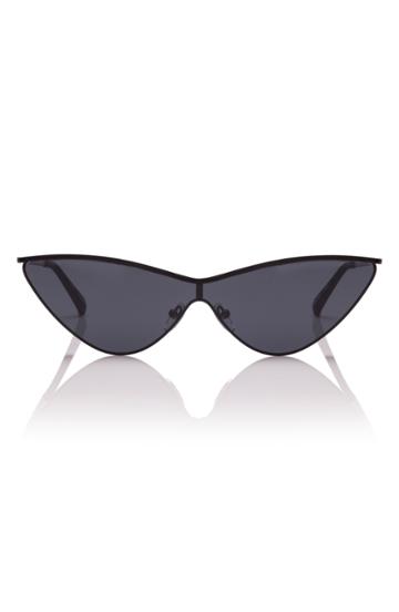 Women's Adam Selman X Le Specs Luxe The Fugitive 71mm Sunglasses - Satin Black