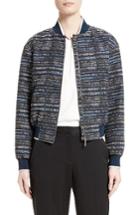 Women's Grey Jason Wu Tweed Bomber Jacket