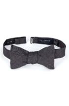 Men's Ted Baker London Black Denim Cotton Bow Tie