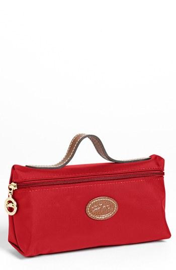 Longchamp 'le Pliage' Pouchette, Size - Red