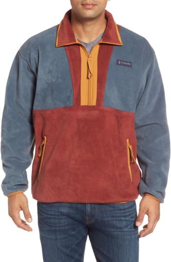 Men's Columbia Csc Originals Half Zip Fleece Pullover - Blue