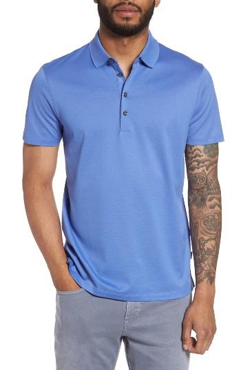 Men's Boss Pack Trim Fit Pique Polo, Size - Blue