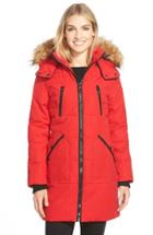 Women's Guess 'expedition' Quilted Parka With Faux Fur Trim
