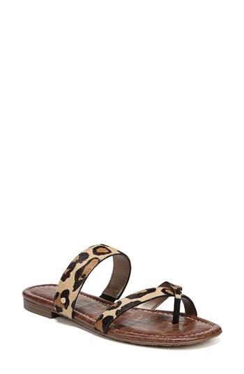 Women's Sam Edelman Bernice Genuine Calf Hair Sandal M - Brown