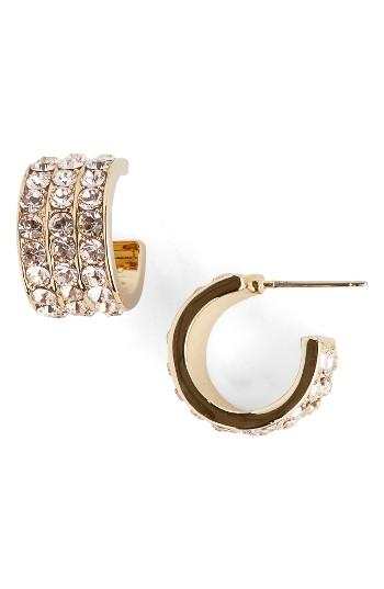 Women's St. John Collection Swarovski Crystal Hoop Earrings