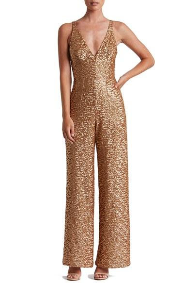 Women's Dress The Population Charlie Sequin Jumpsuit