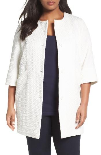Women's Persona By Marina Rinaldi Natura Jacquard Coat