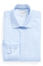 Men's Ted Baker London Brasser Trim Fit Solid Dress Shirt - 32/33 - Blue