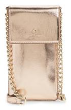 Kate Spade New York Metallic Leather Smartphone Crossbody Bag - Pink