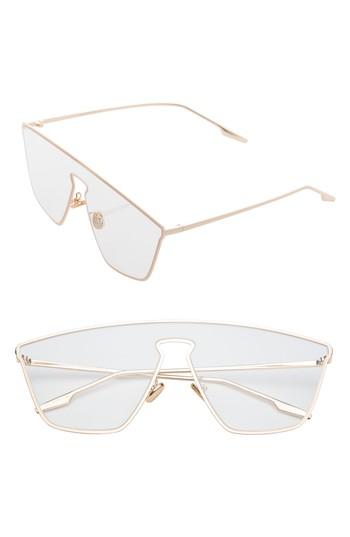 Women's Sunnyside La Irregular 65mm Clear Glasses - Clear/ Gold