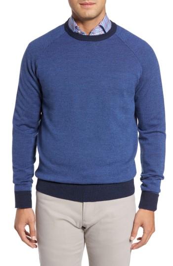 Men's Peter Millar Soltice Merino Sweater - Blue