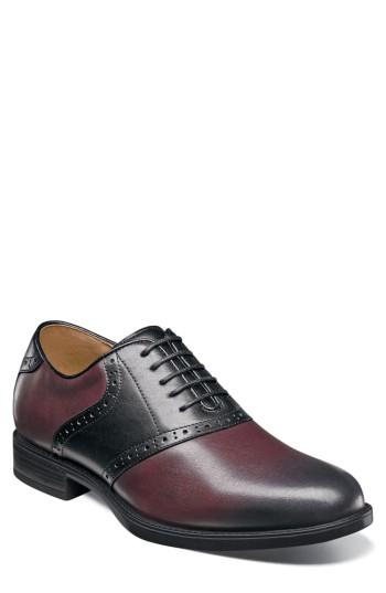 Men's Florsheim Midtown Saddle Oxford D - Burgundy