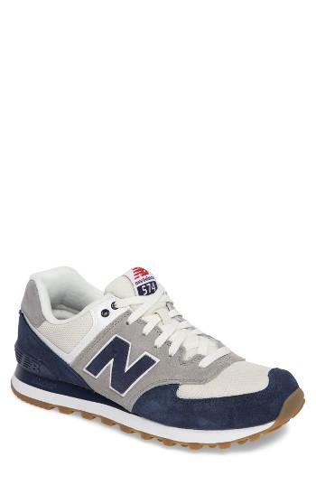 Men's New Balance 574 Retro Sport Sneaker .5 D - Blue