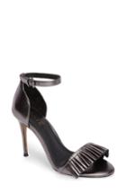 Women's Raye Belle Ruffle Ankle Strap Sandal M - Metallic