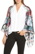 Women's Ted Baker London Mirrored Minerals Silk Cape Scarf