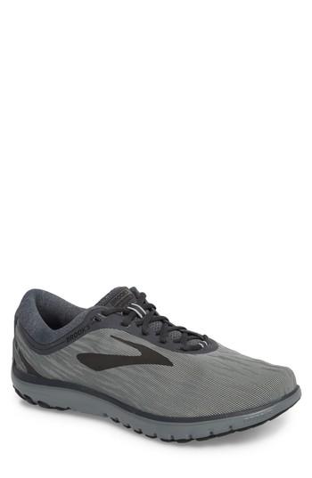 Men's Brooks Pureflow 7 Running Shoe .5 D - Grey
